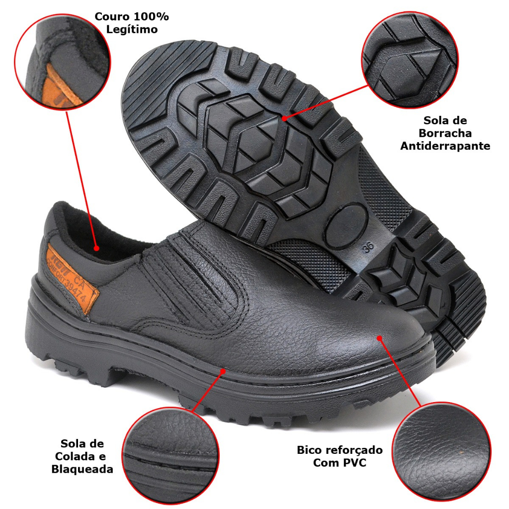 Sapato de Seguranca com Ca em Oferta na Shopee
