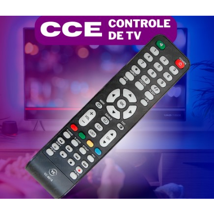 Controle Para Tv CCE Led D4201 D32 D37 D42 Rc512 Rc517 - 7974 Ln39g Ln32g Lt32g Lk42 Lh42 (su512)