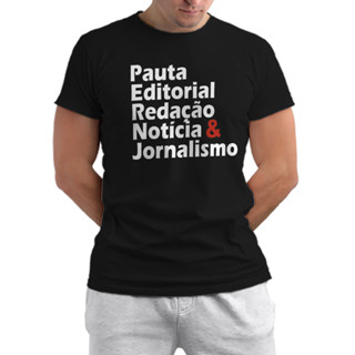 Camiseta Jornalismo Camisa Curso Jornalista Varias Cores Pronta Entrega Faculdade Universidade