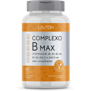 Vitamina Complexo B Concentrado + Zinco Vegano 60 Cápsulas Lauton