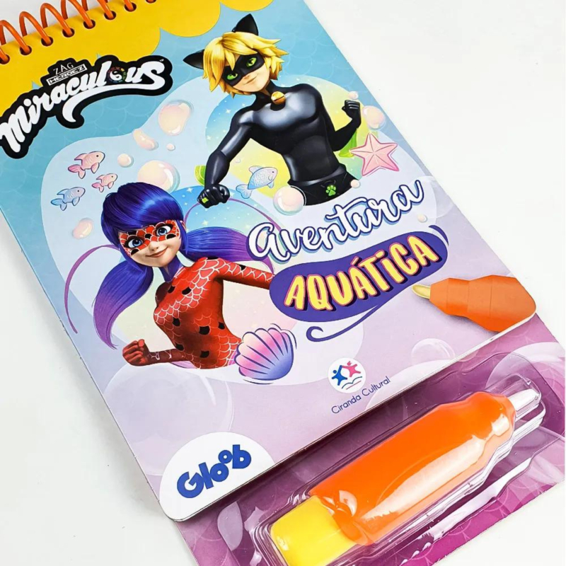 Colorindo com água: Ladybug - Aventura Aquática - Aquabook Pintando com Água - Todolivro Aqua book
