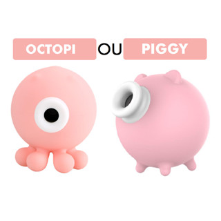 Sugador Estimulador De Clitoris e Mamilos Discreto Silencioso Piggy Porquinho Octopi Polvinho S-hande