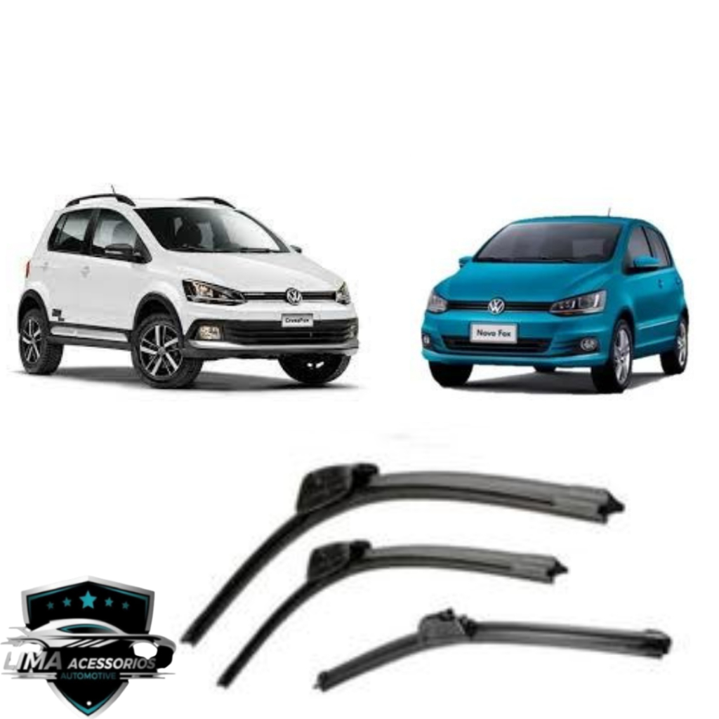 Kit 3 Palheta Limpador Dianteiro + Traseiro VW Fox CrossFox 2013 A 2022 em Oferta na Shopee