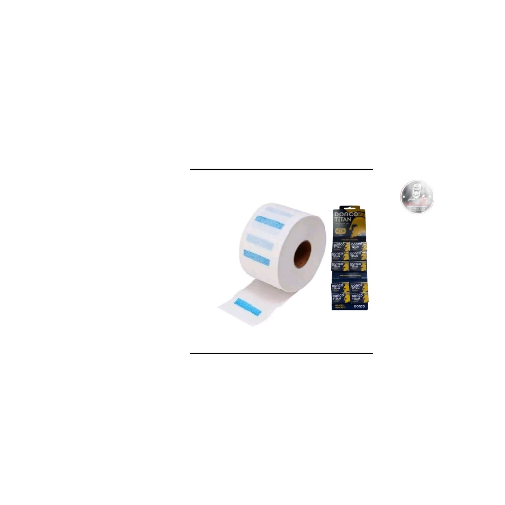 kit 1 lamina dorco titan e unidade de gola higienica