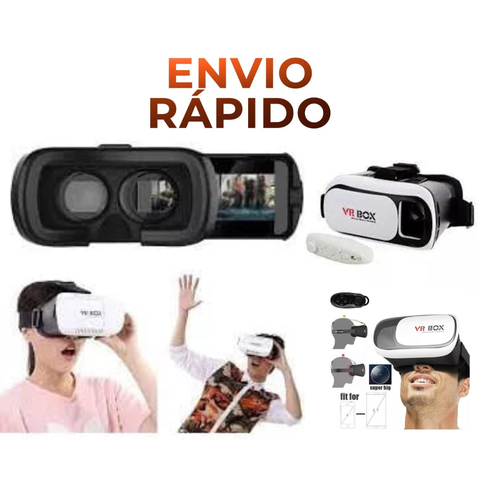 VR BOX Oculos Vr de Realidade Virtual 3D Virtual Controle Bluetooth V 2.0 Pronta Entrega