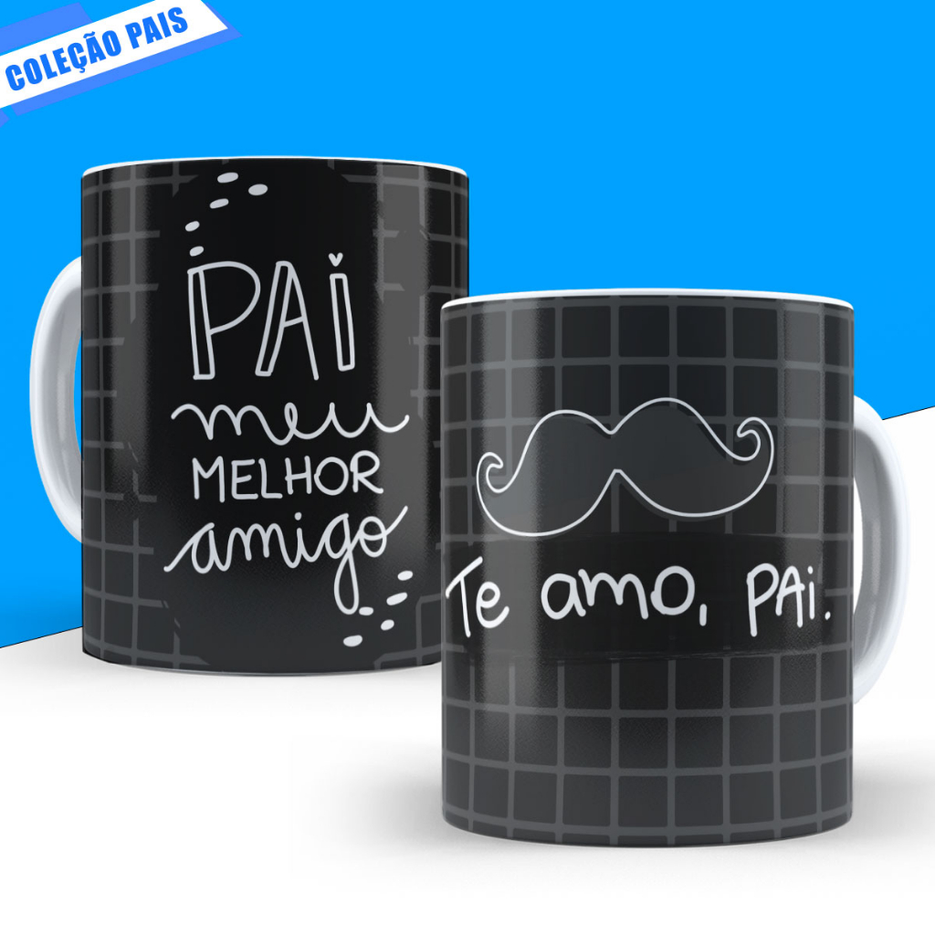 Caneca Dia dos Pais Melhor Pai Padrasto Presente Lembrancinha Personalizado Aniversario Avô Avo Xicara de Porcelana 307