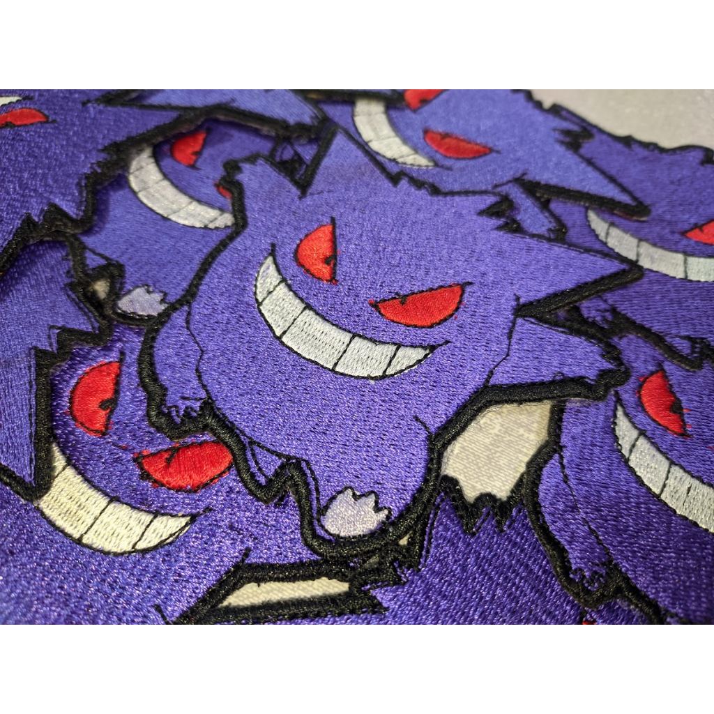 Patch bordado Gengar pokemon bordado termocolante diversos tamanho