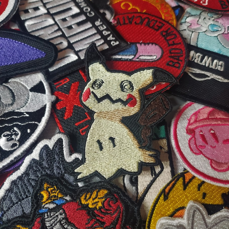 PATCH BORDADO POKEMON mimikyu smogon FANTASMA ANIME JOGO MANGA