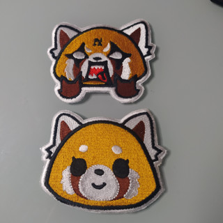 PATCH BORDADO SANRIO PANDA VERMELHO aggretsuko ANIME NETFLIX TERMOCOLANTE