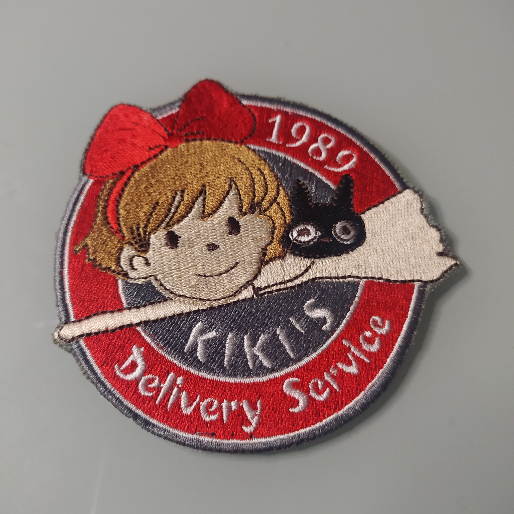 PATCH BORDADO kiki's delivery service studio ghibli gato vasoura kiks 1989 O Serviço de Entregas da Kiki