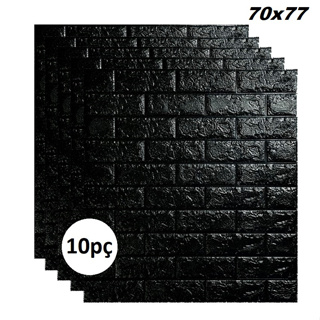 Kit 10 pç Painel Adesivo 3d Alto Relevo de Espuma 70x77 Macio Proteção para Crianças em Oferta na Shopee