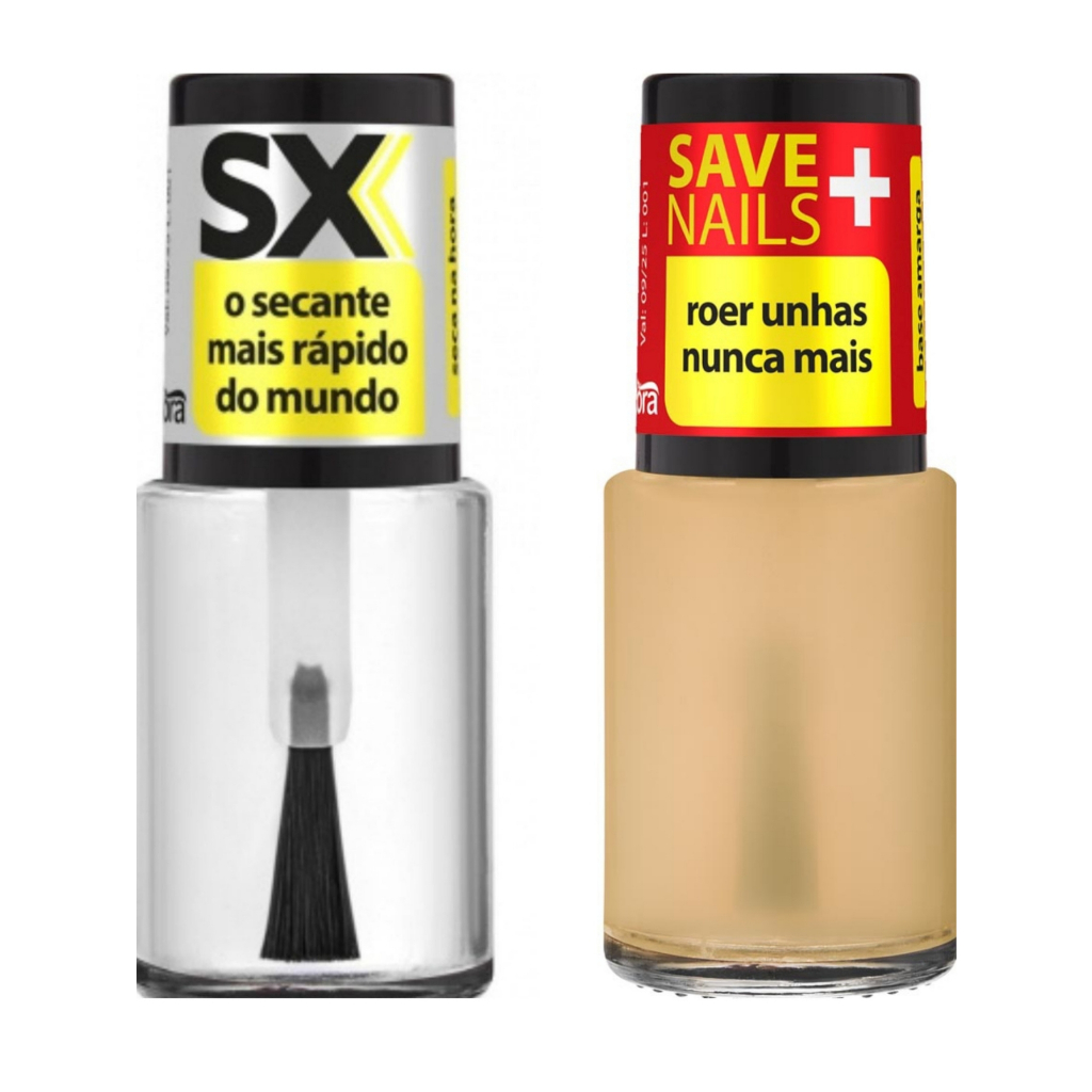 Conjunto Manicure- Save Nails Roer Unhas Nunca Mais E Sx Secante Mais Rápido Do Mundo Da Cora= Esmalte
