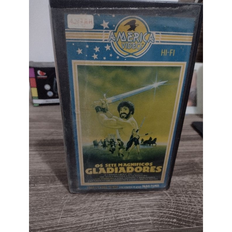 VHS Os sete magníficos gladiadores - Bruno Mattei