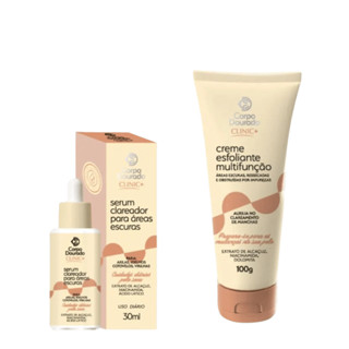 Kit Clareador Áreas e Manchas Escuras Clinic+ Corpo Dourado