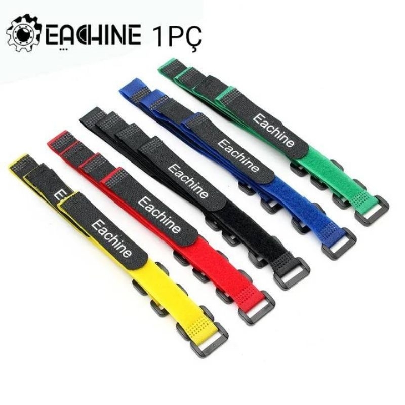 1 Cinta Correia Velcro EACHINE ORIGINAL 1x UNIDADE 25x2cm P/Bateria Lipo/Aeromodelos/Drones/Helicópteros/Automodelos