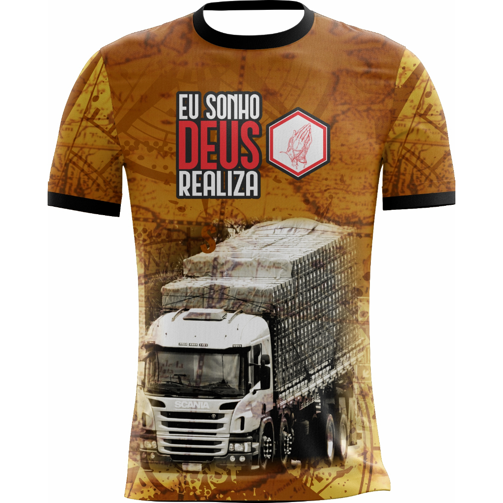 Camisa camiseta caminhoneiro caminhão movido por forças alienígenas choffer gbn em Oferta na Shopee