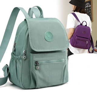 Mochila feminina nylon impermeável média casual