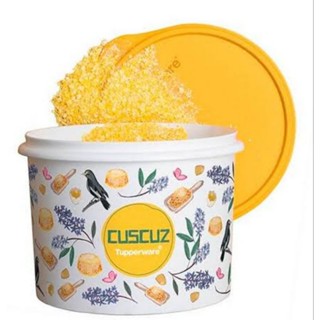 Caixa de Cuscuz Floral Tupperware 1.7 litros