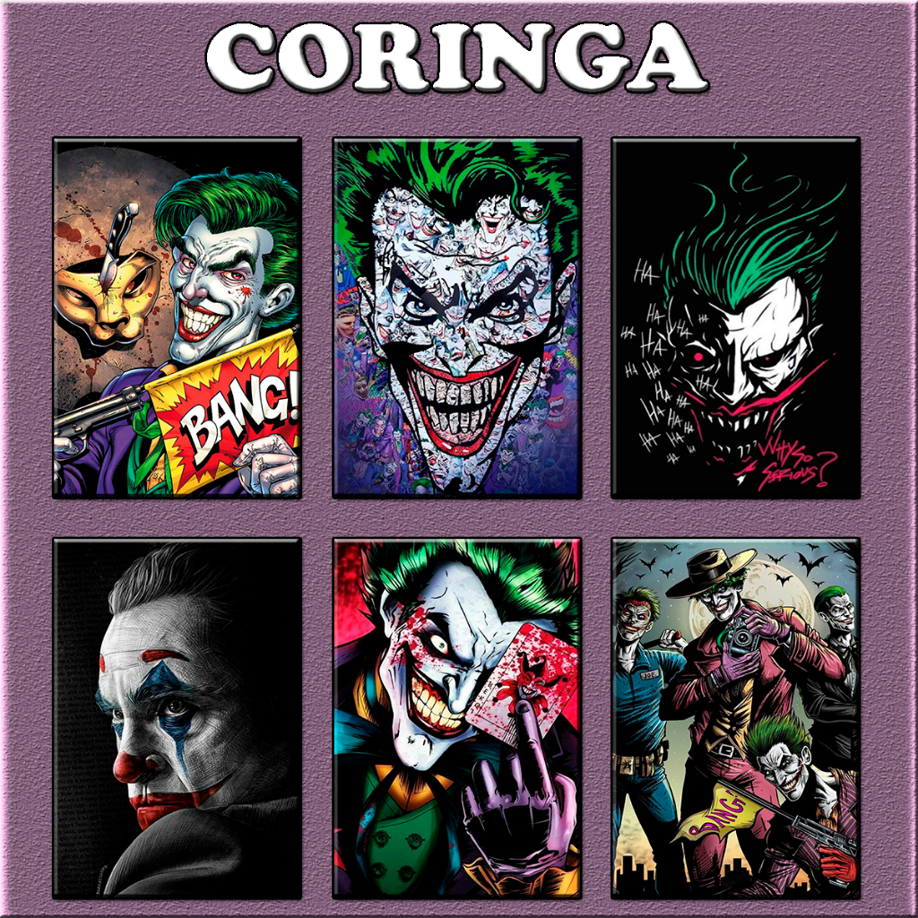 Placas Decorativas MDF Joker Quadros Do Coringa DC Batman