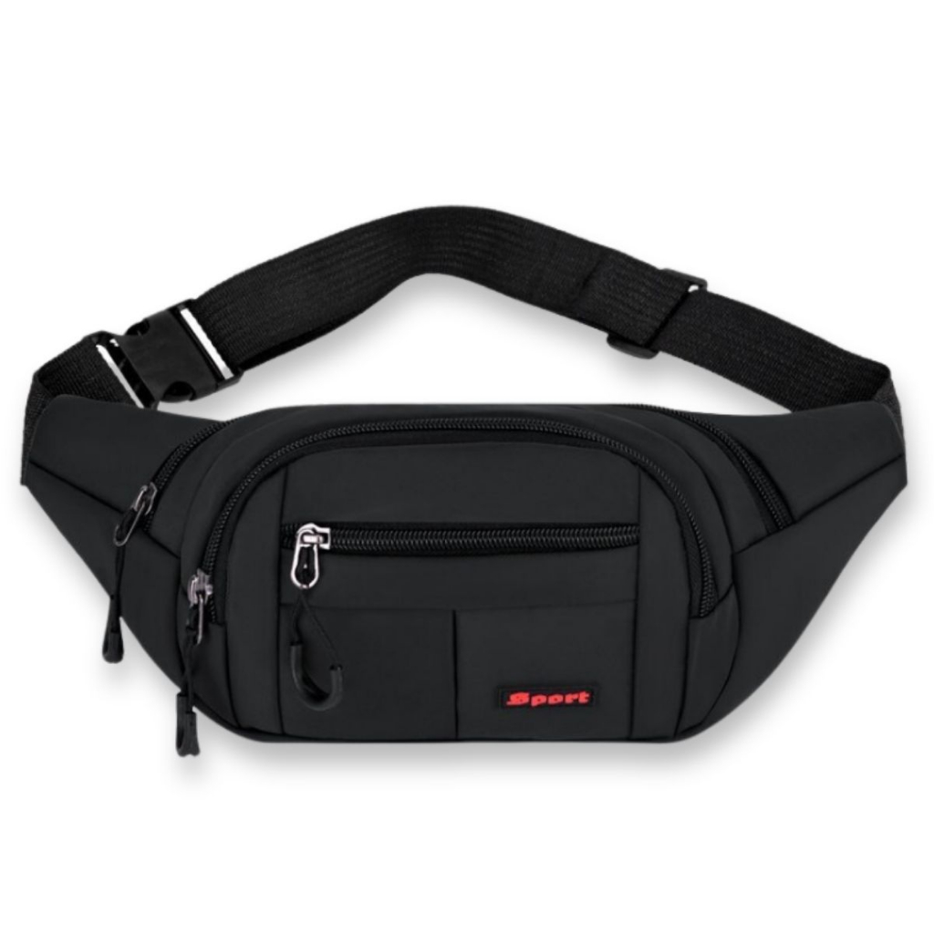Pochete Masculina Bolsa de Cintura Shoulder Bag Impermeável Motoqueiro Multiuso