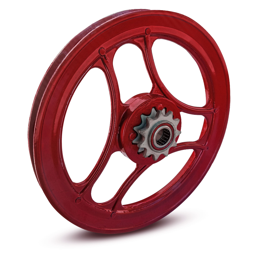 Polia Ventilada Com Rolamentos E Pinhao Mobilete e Bikelete - Sports & Outdoors
