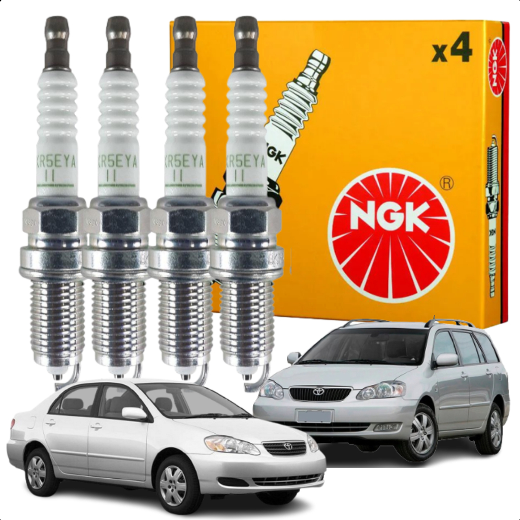 Kit Jogo Velas de ignição Toyota Corolla Fielder 1.8 16v Xei Original em Oferta na Shopee