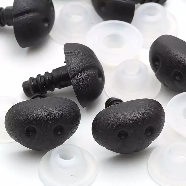 Focinho Cachorro nº 2,5 Preto com 10 Unidades Artesanato Amigurumi em Oferta na Shopee