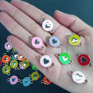5 Pçs/Set Girly Colorido Resina Esmalte Encantos Pequenos Acessórios Para As Mulheres DIY Jóias Fazendo Suprimentos Colar