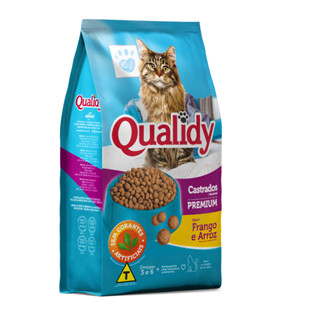 Ração Qualidy Premium Gatos Castrados Sabor Frango E Arroz 1kg