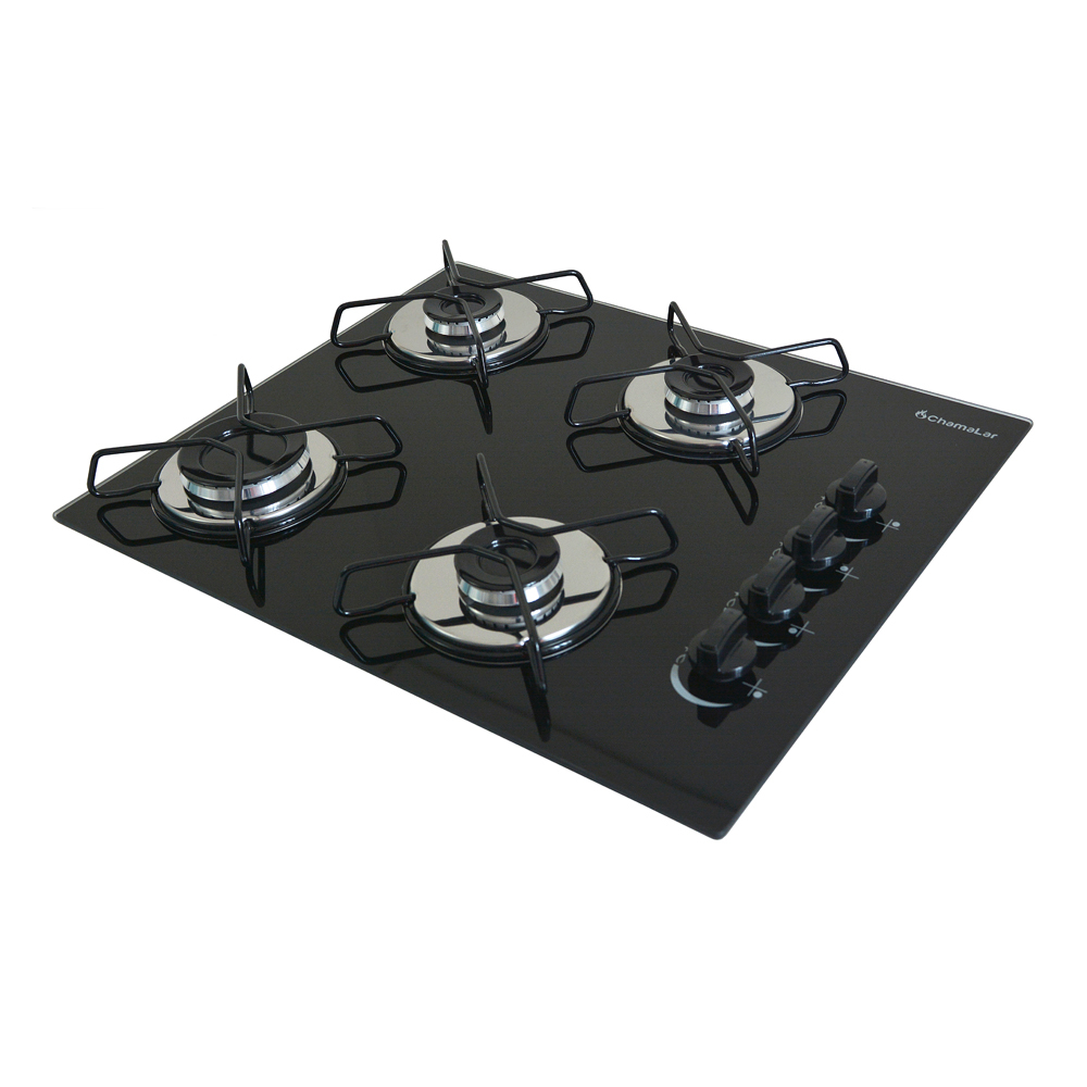 Fogão Cooktop Classic Gás 4 Bocas Ultra Chama 127v/220v Preto