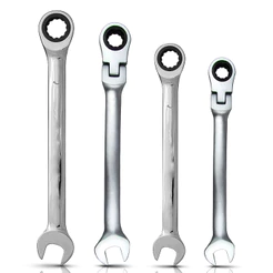 Chave Combinada Catraca Fixa Ou Articulada Cromo Vanádio 8 - 19mm A Escolha Aço Cromo Vanádio Cr-V