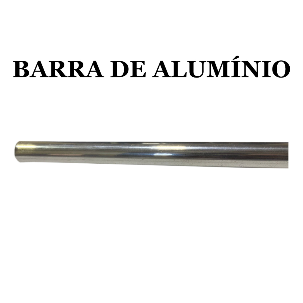 Kit 2 Barras para Suporte de Churrasqueira apoio de Grelhas e Espetos - Comprimentos 60 e 100 cm