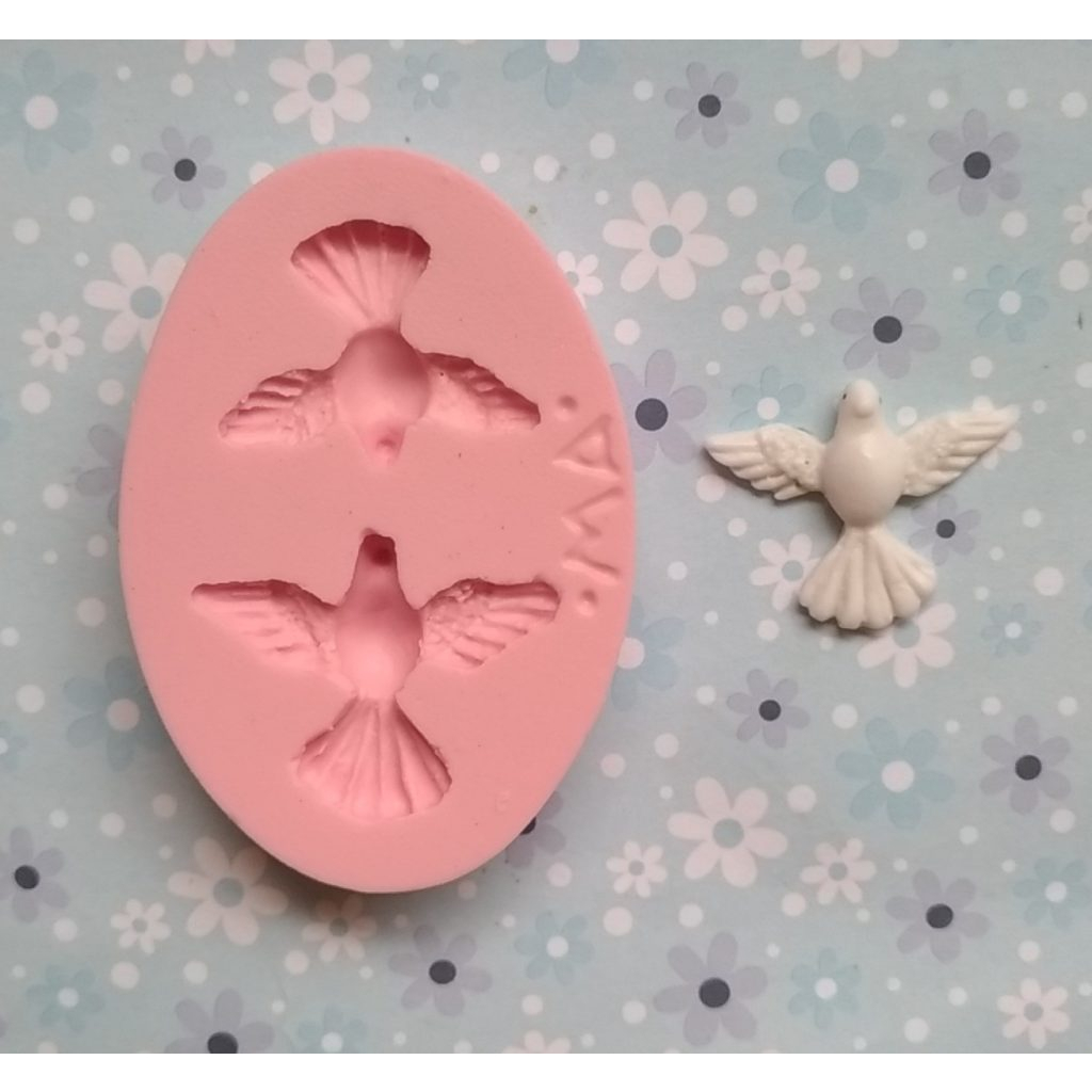 MA356 - Molde de Silicone Mini Pomba em Oferta na Shopee