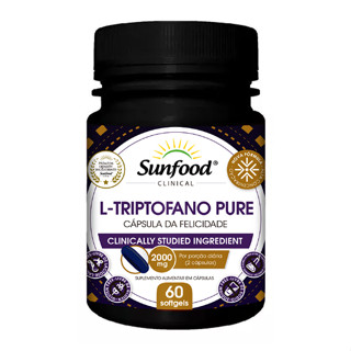 L-Triptofano Pure 2000mg 60 Cápsulas Sunfood Clinical