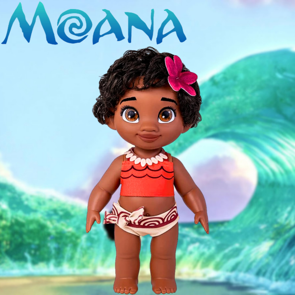 NILSON Boneca MOANA Boneca em Vinil Com Cabelo Boneca Moana Baby Princesa Moana