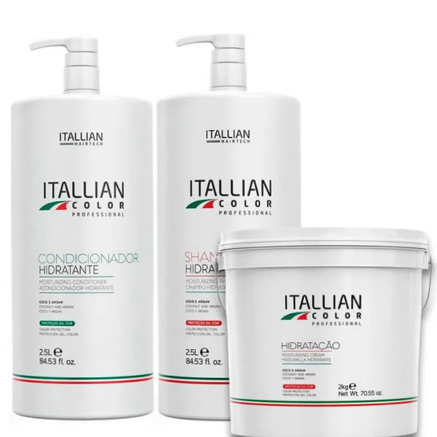 Kit Shampoo E Condicionador 2,5litros Máscara Hidratação 2kg