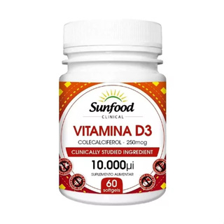 Vitamina D3 10.000 Ui 60 Softgels Sunfood Clinical