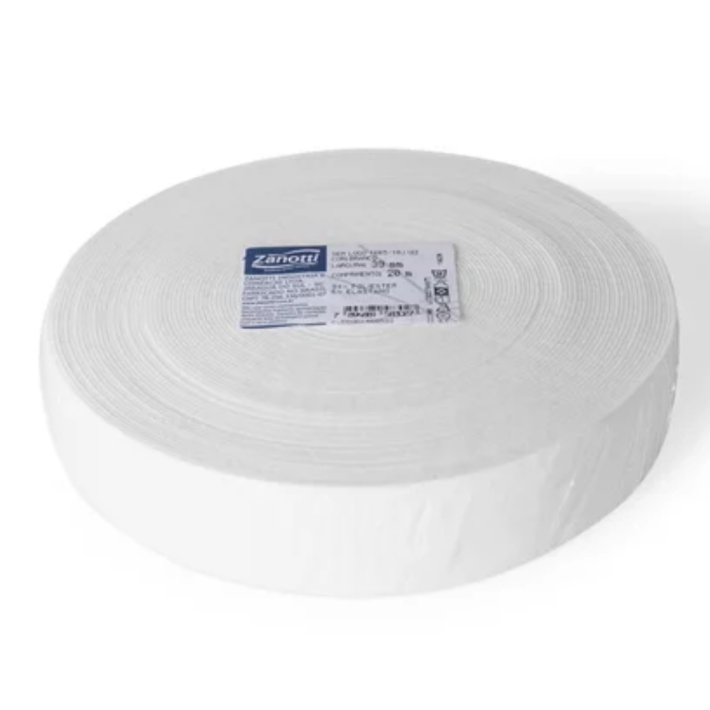 Elástico 40mm para Cós de Cueca Calcinha Fitness ZANOTTI Liso Sem Logo 4cm com 20 metros