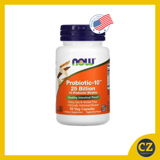 Probiotic-10 25 bilhões (50 Cápsulas) - Now Foods