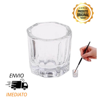 Copo Dappen Vidro Mistura Pó Liquido Unha Gel, Henna pra Sobrancelha em Oferta na Shopee
