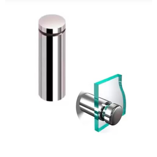 2 unid Prolongador Espaçador De Alumínio P/vidro mdf ou acrílico  25mm X 100mm fácil instalação- somente prolongador