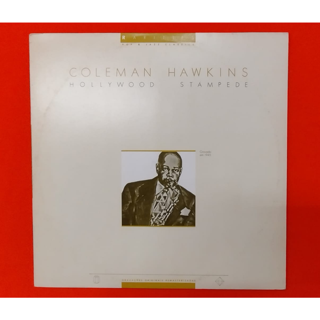 LP Disco de Vinil Coleman Hawkins ‎Hollywood Stampede com Encarte