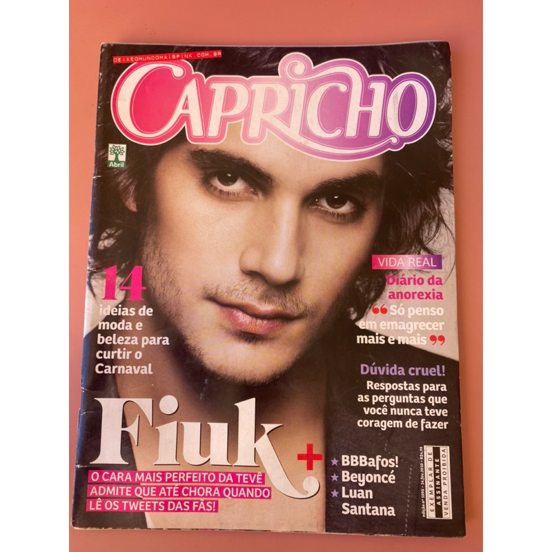 revista capricho fiuk fevereiro 2010 edição 1090