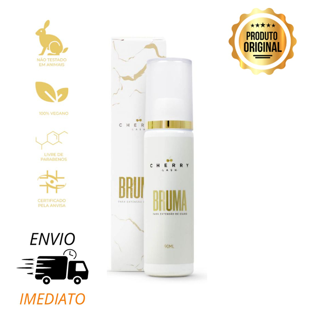 Bruma Aceleradora 90ml Para Extensão De Cílios CHERRY Lash Com ANVISA em Oferta na Shopee