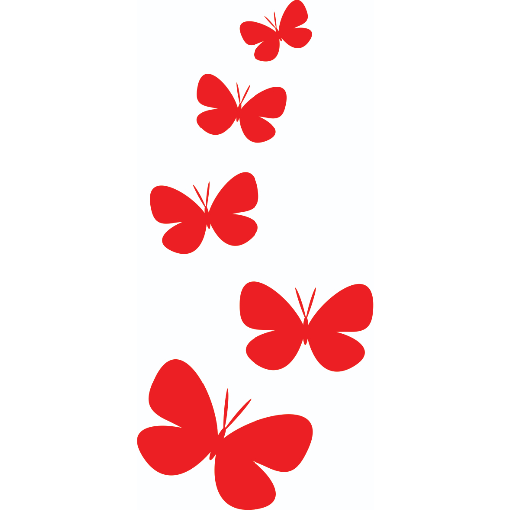 Kit 5 adesivos Lindas Borboletas - Várias medidas em Oferta na Shopee