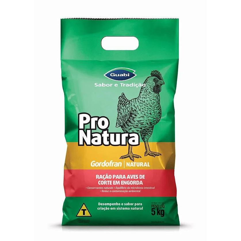 Ração Gordofran ProNatura Aves de Corte Engorda 5 kg