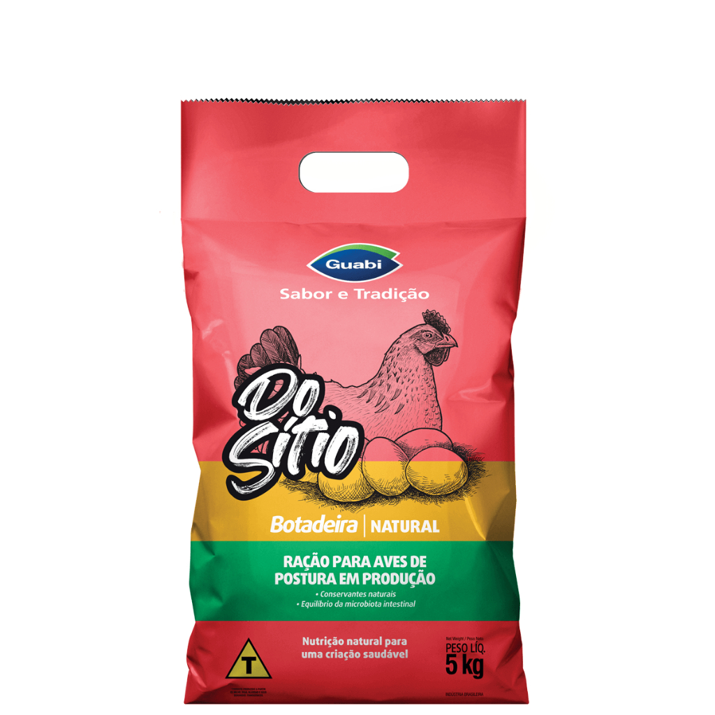 Ração Botadeira Do Sìtio Guabi Natural Galinha Aves de Postura 5kg