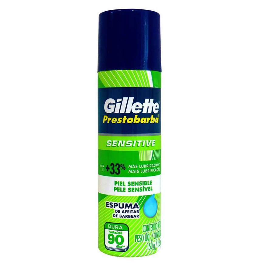 Espuma De Barbear Prestobarba 150g Gillette Sensitive