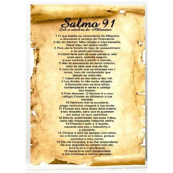 Placa Decorativa Salmo 91 Mdf 20X30