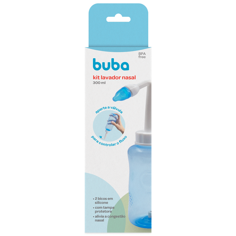 Lavador Nasal Infantil Garrafa Lavagem Criança Adulto 300ml